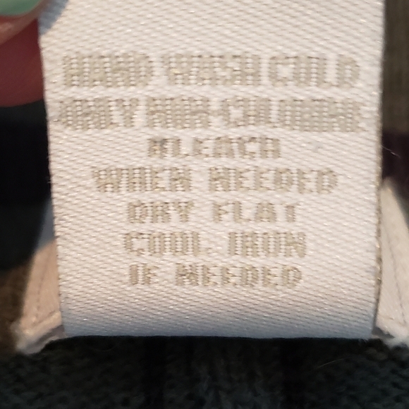 FATE Gray Navy Stripe V-neck Cotton Lightweight Sweater M - Picture 7 of 8